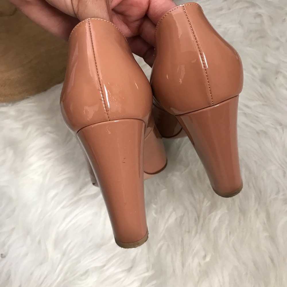Gianvito Rossi Mocha Leather chunky heels 37 1/2 - Picture 4 of 7